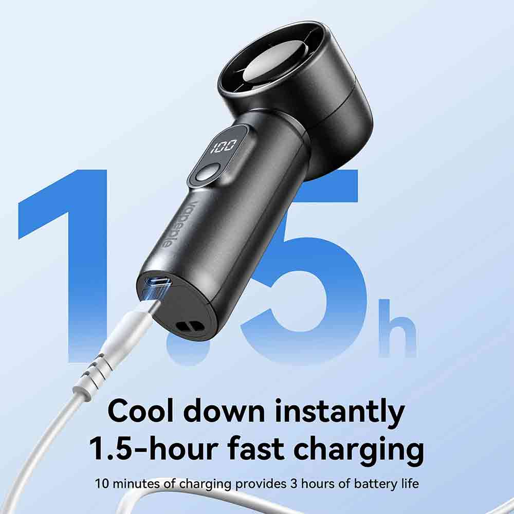3 Fans and 1 Charging Cable | U.S. Warehouse