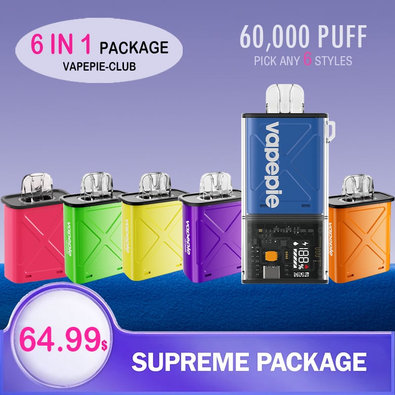 🔥Vapepie 60k Puffs 6 In 1 Value Package🔥