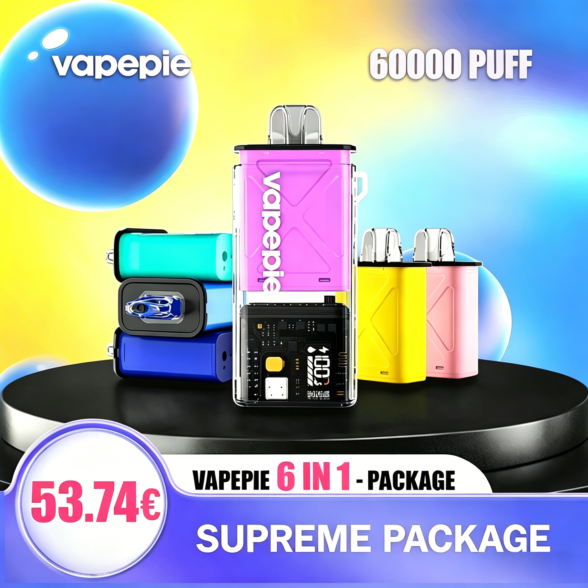 【1 Gerät + 5 Pods -20%】Vapepie Einweg-Pod-Kit Mit 10.000 Zügen