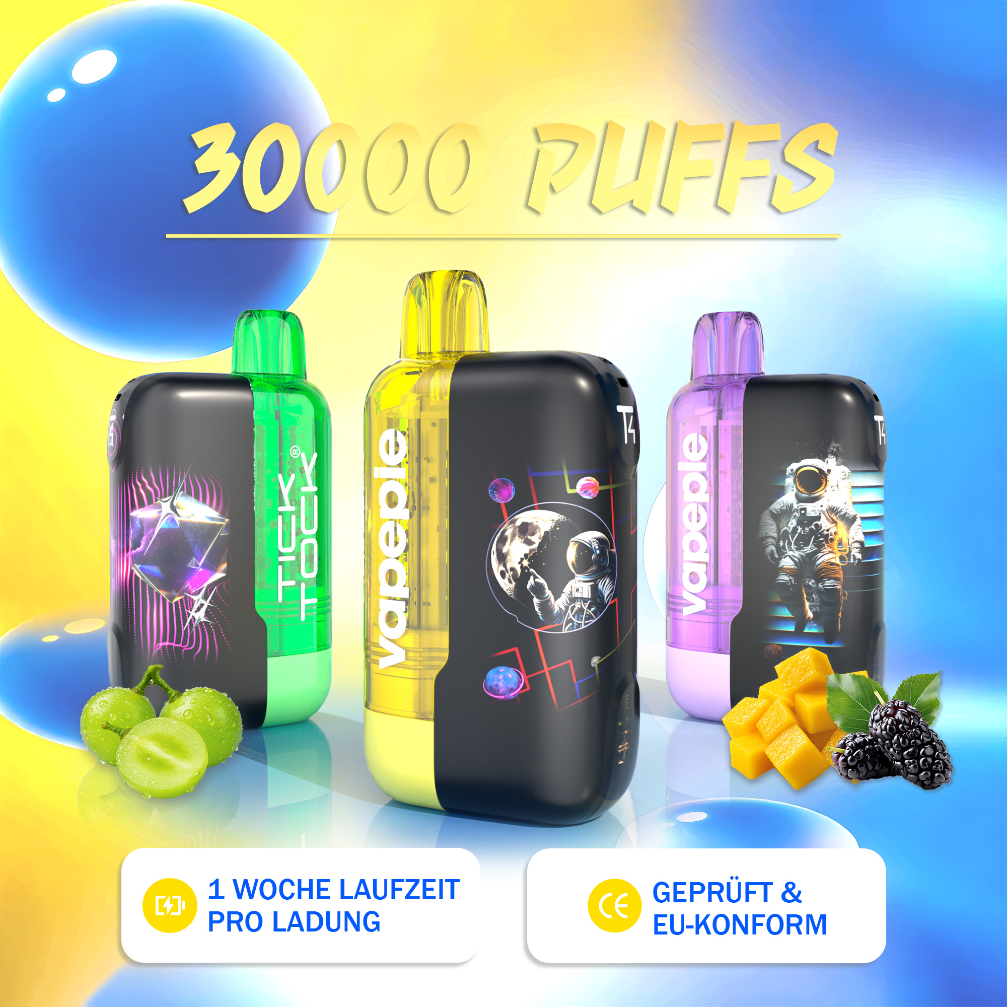 Vapepie  & Tk Ultra Phantom 30.000 Züge