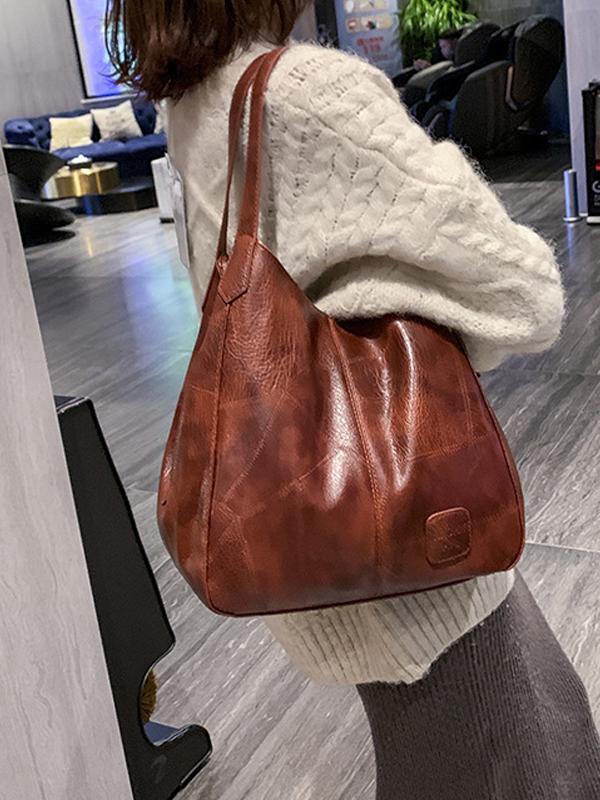 Higolot™ Women's Retro Soft Leather High Capacity Shoulder Bag