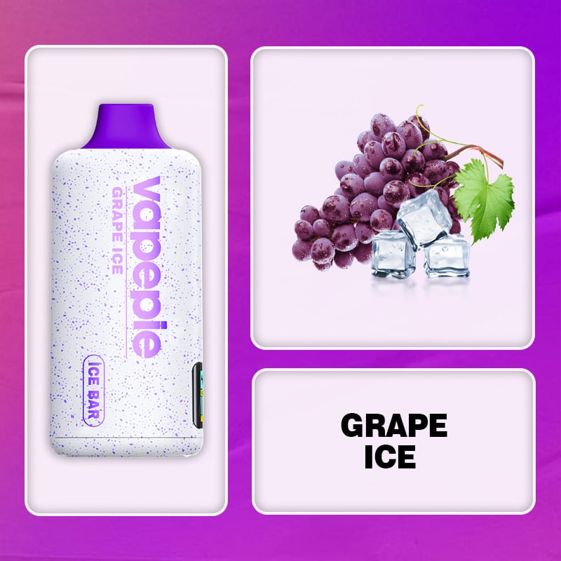 GRAPE ICE & VAPEPIE PowerGo 9800 PUFFS
