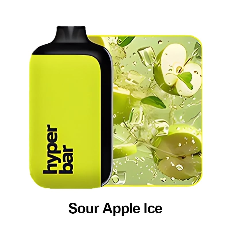 SOUR APPLE ICE &Hyperbar PX 15000 PUFFS