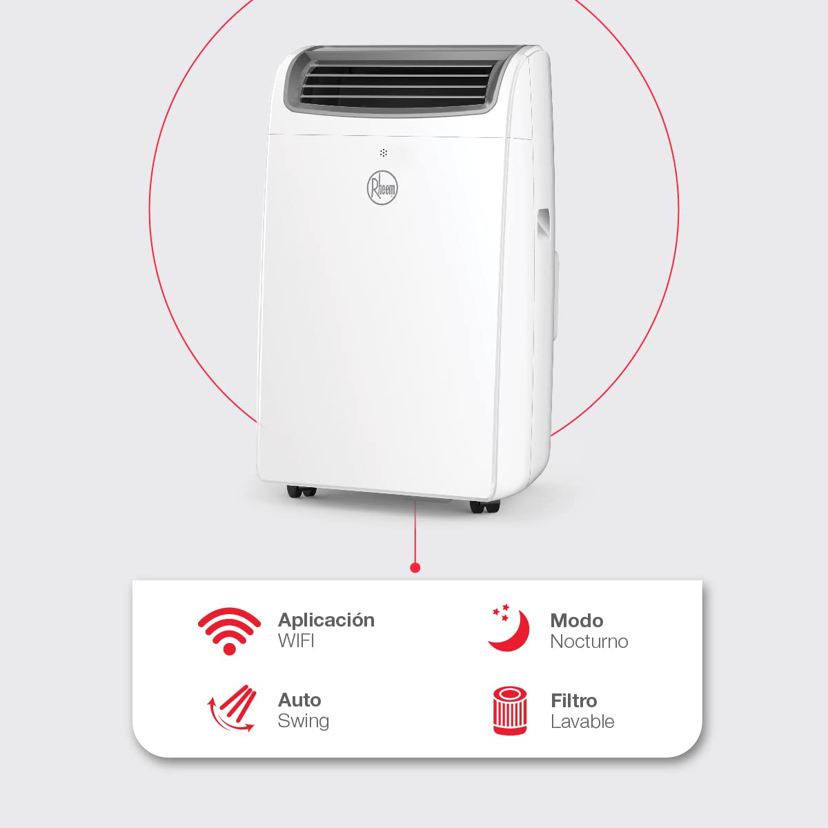 🔥Venta de Amazon último día🔥Aire Acondicionado Portátil Rheem Frío