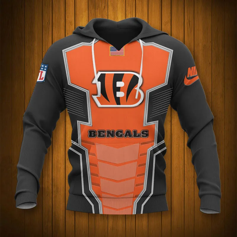 CINCINNATI BENGALS 3D HOODIE TTB4305