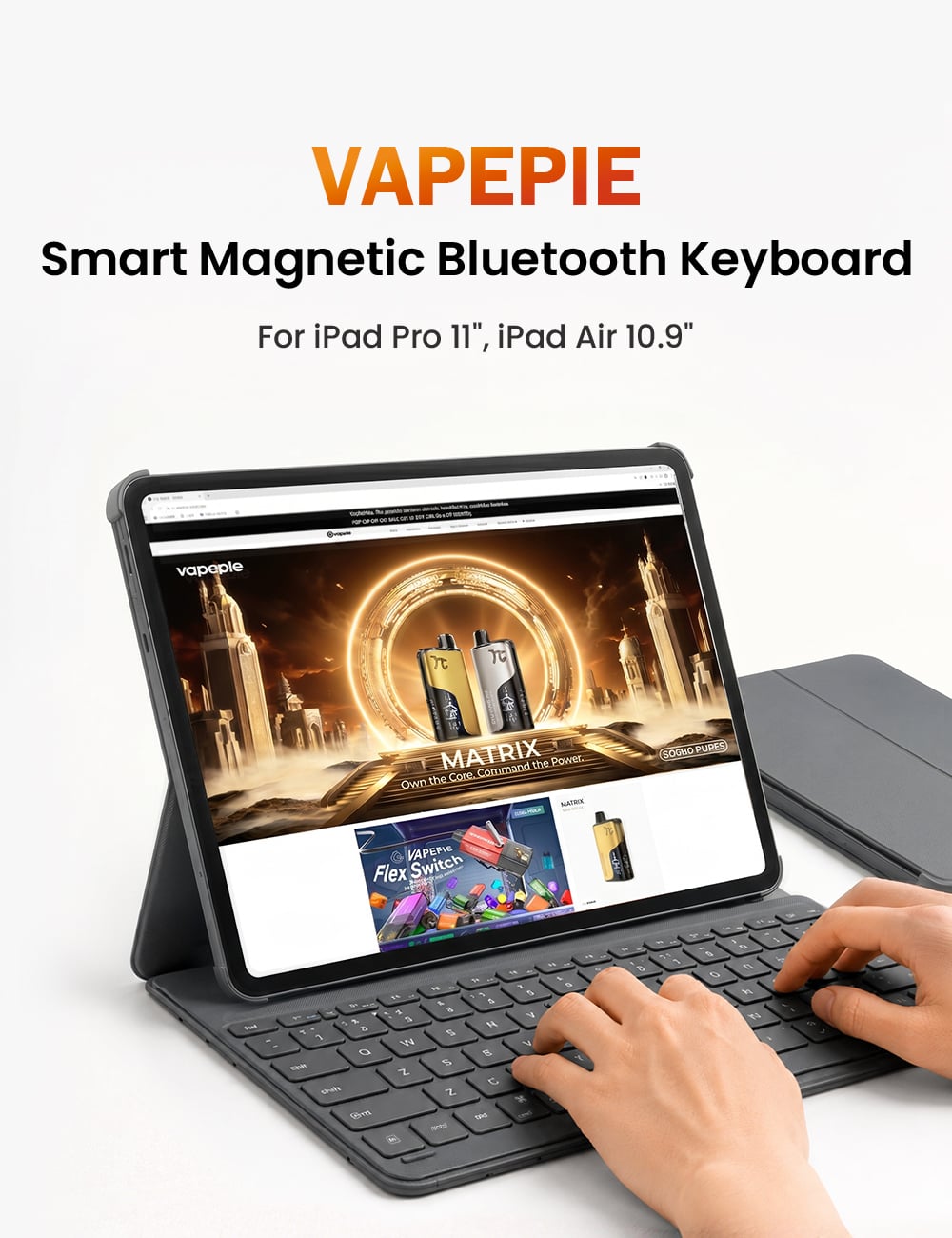 VAPEPIE Smart Magnetic Bluetooth Keyboard【German Warehouse Deals】