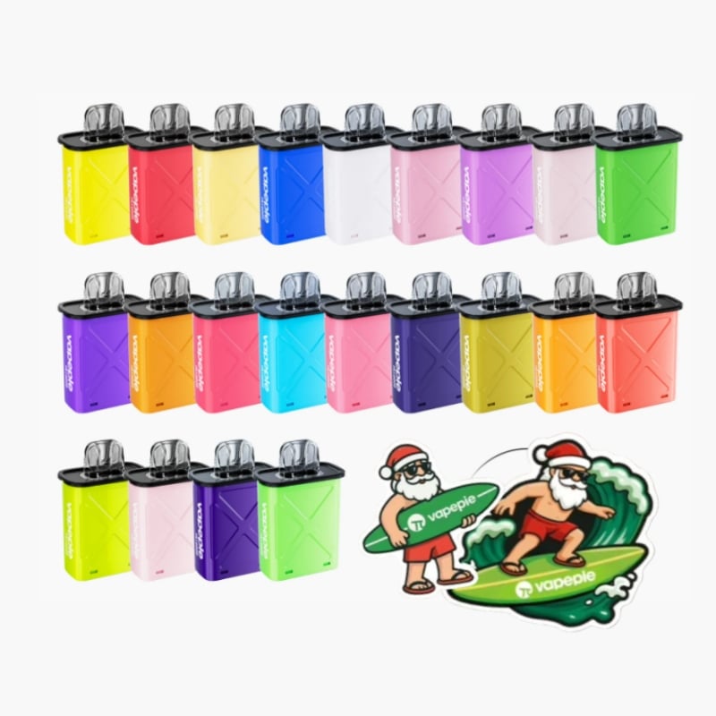 [2+1 Xmas Set] 2 VAPEPIE FlexSwitch Pod 10000 PUFFS + 1 Christmas-Themed Fridge Magnet