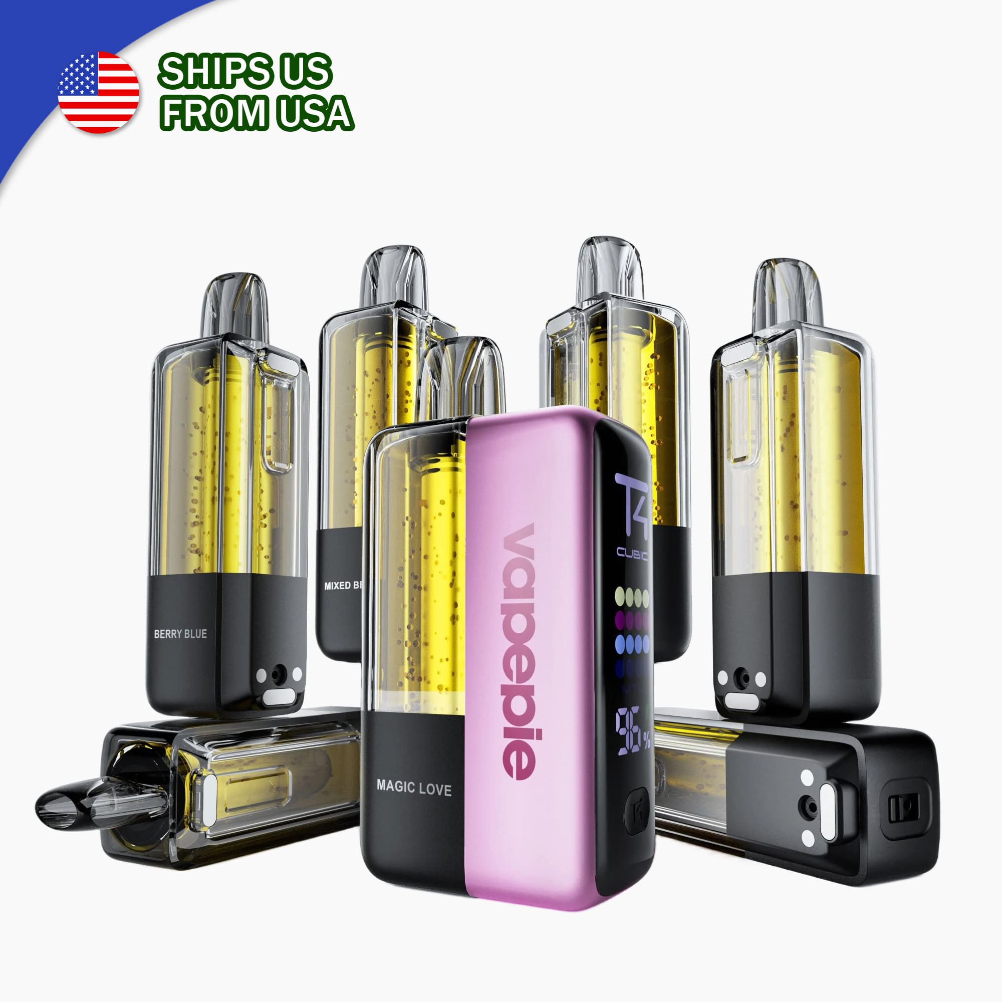 VAPEPIE Ultra X 15000 Puffs – Complete Starter Kit – 1 Device + 7 Pods【U.S. Warehouse Deals】