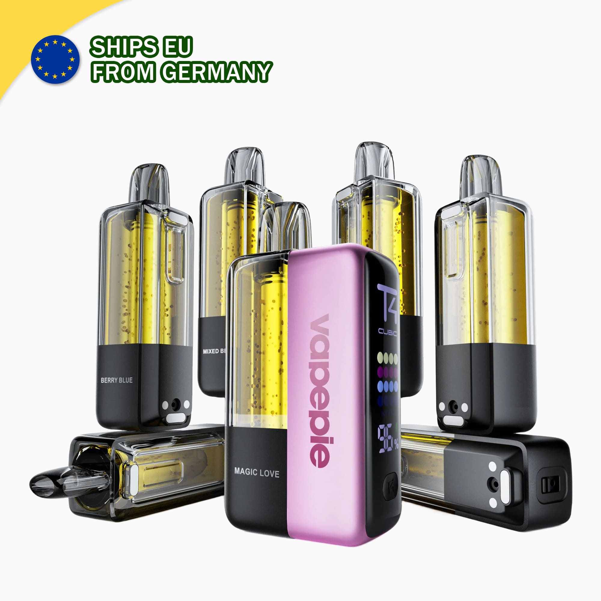 VAPEPIE Ultra X 15000 Puffs – Complete Starter Kit – 1 Device + 7 Pods【German Warehouse Deals】