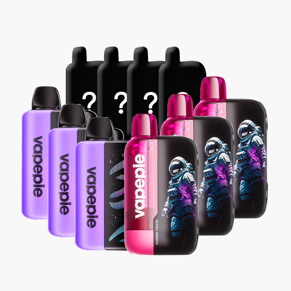 [Save 15%] 3D Curved Screen Vape Sets – VAPEPIE GG 25000 PUFFS＋VAPEPIE x TK 30000 PUFFS – Mystery Box【Exclusive German Warehouse Deals】