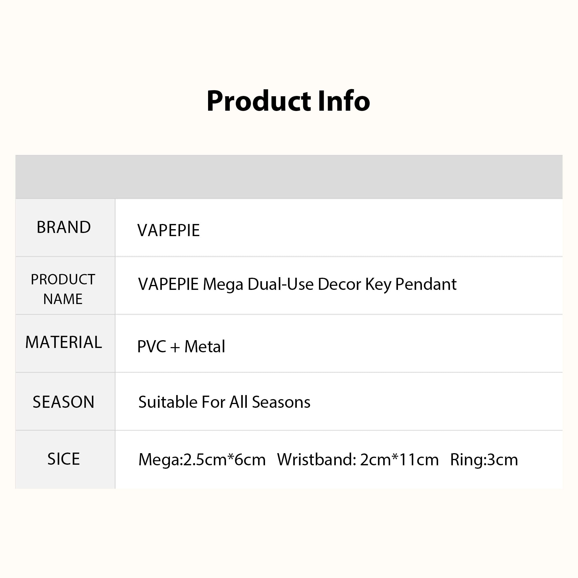 VAPEPIE MegaDual-Use Decor Key Pendant【German Warehouse Deals】