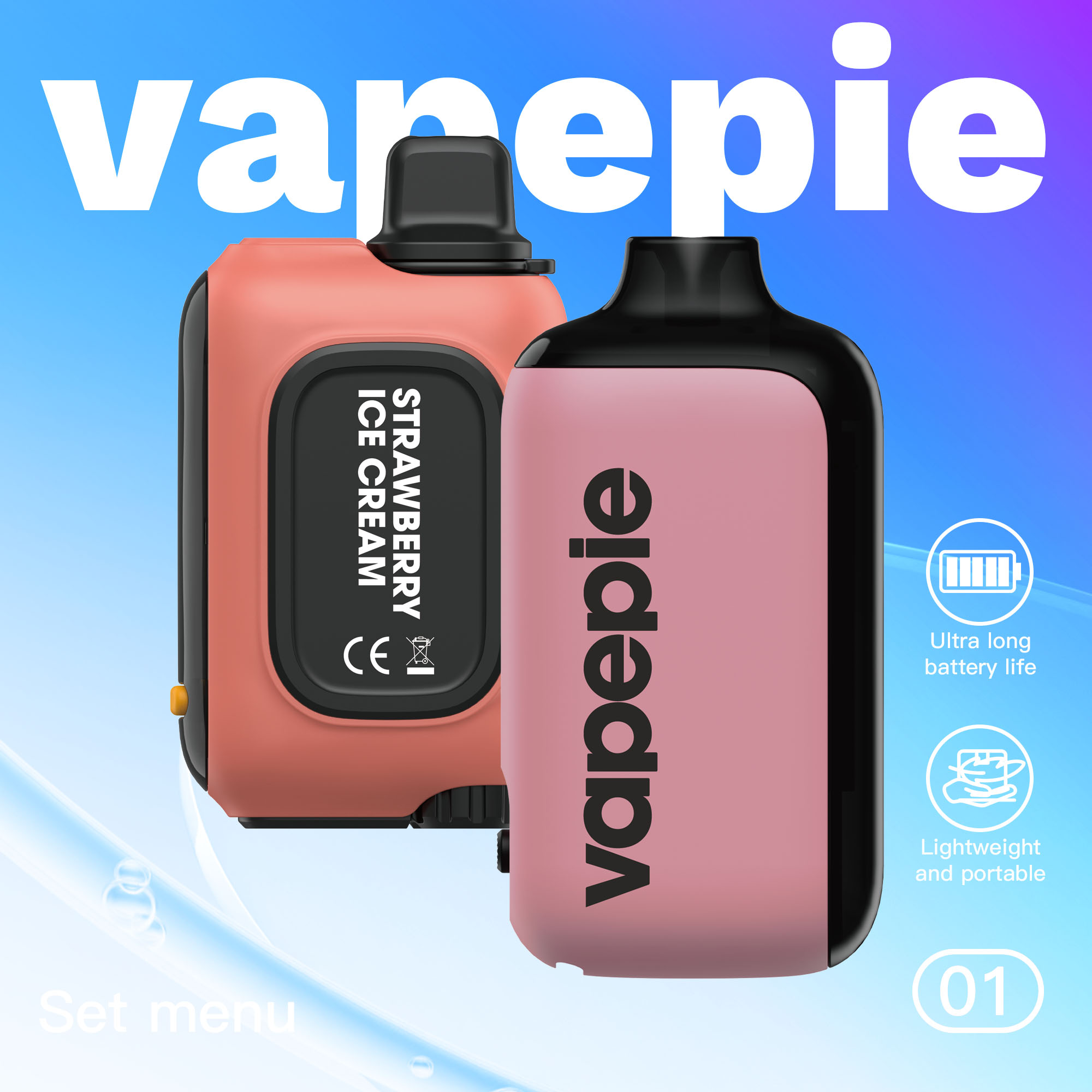 ⚡【Limited Combo】VAPEPIE Double 15000 puffs Combo: Two Styles. One Deal - Flash Sale