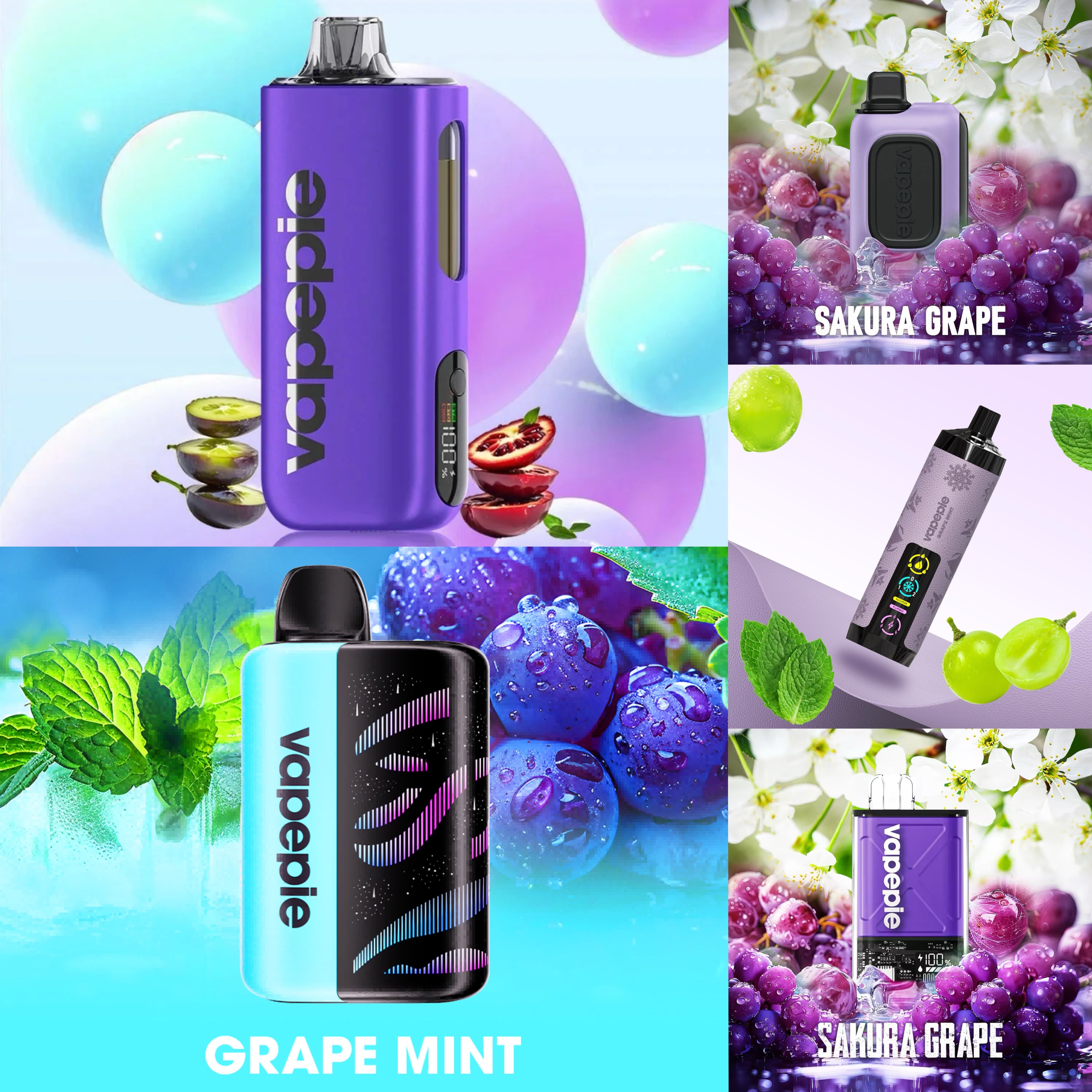 [🍑Save 18%] VAPEPIE Top 6 Flavor Combo Pack - 5PCS