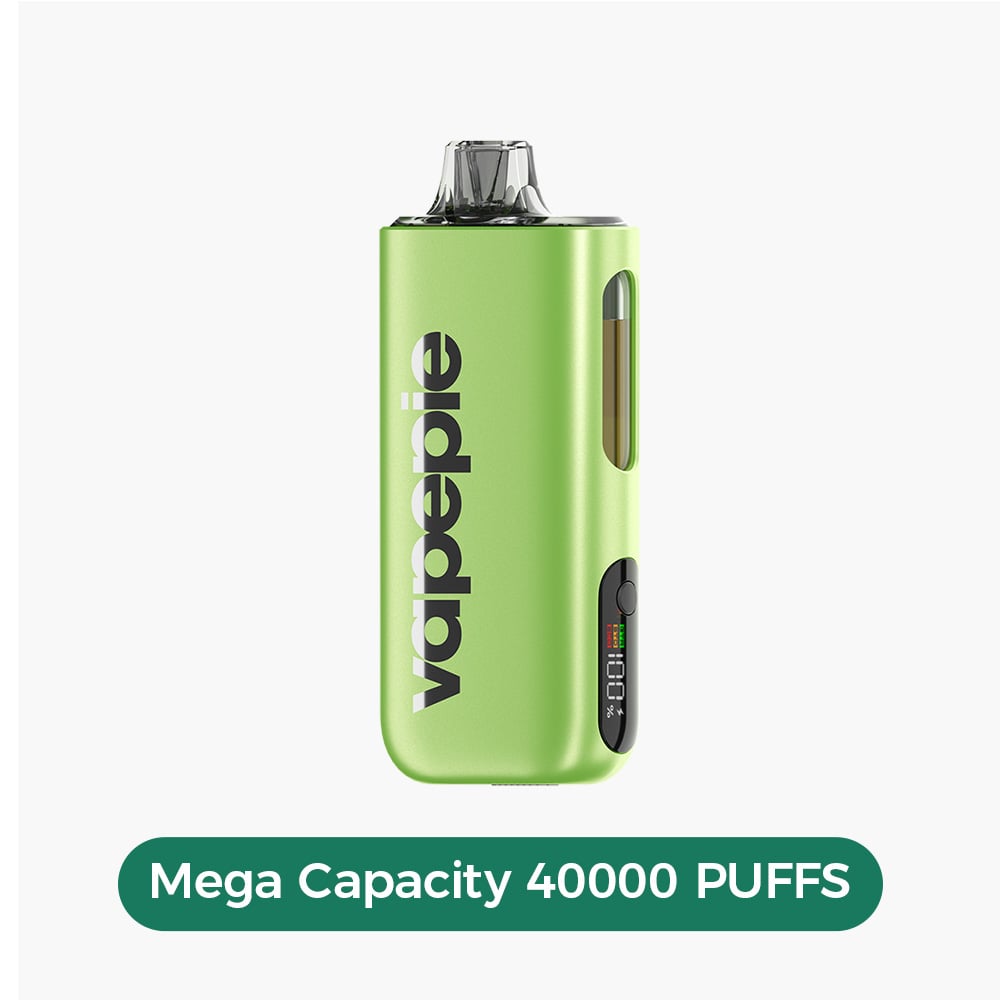 VAPEPIE Best Disposable Vape – 40000 Puffs, 25mL, Leak-Proof, Visible E-Liquid Window, Long-Lasting