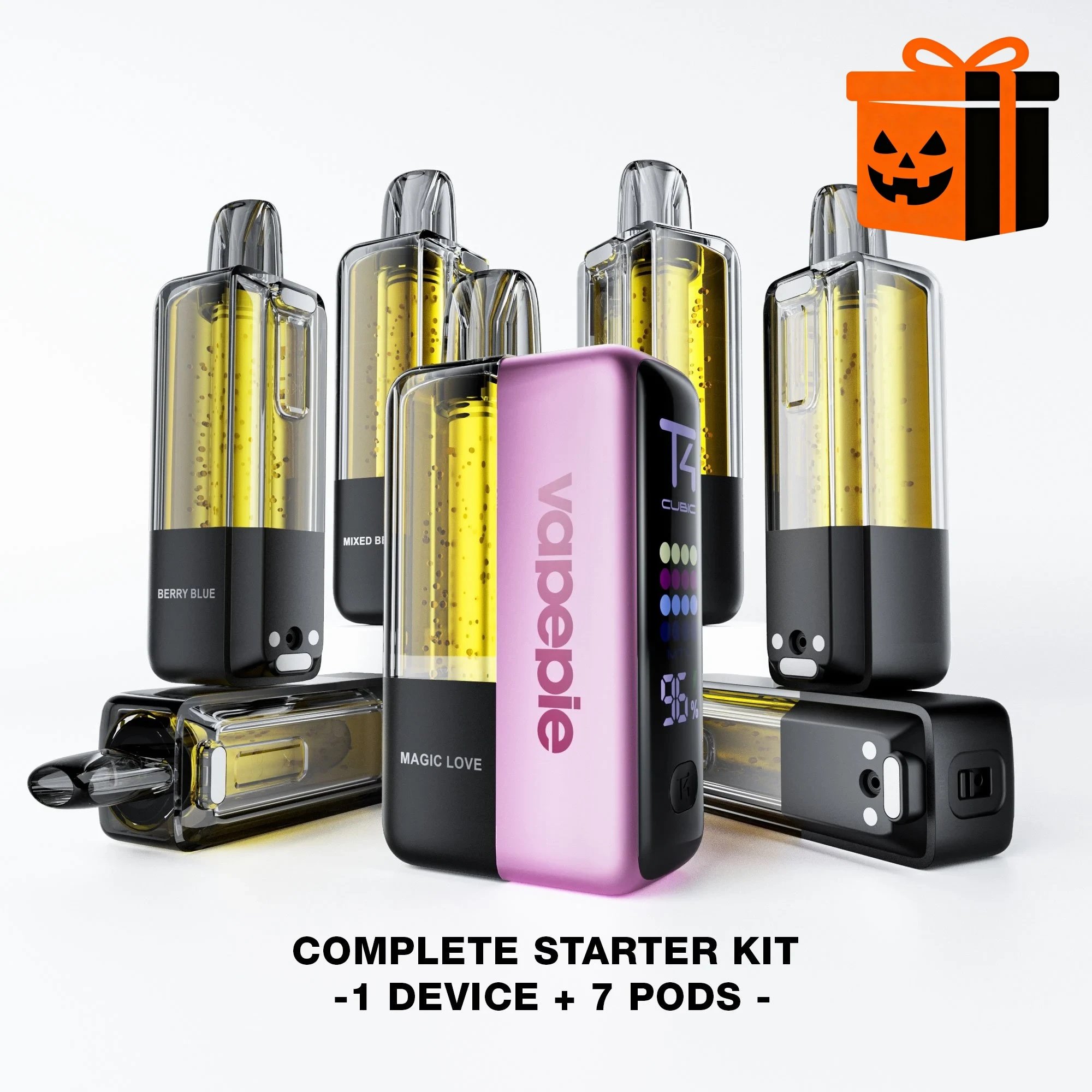 [🎃Halloween Gift Included] VAPEPIE Ultra X 15000 PUFFS [Complete Starter Kit – 1 Device + 7 Pods]