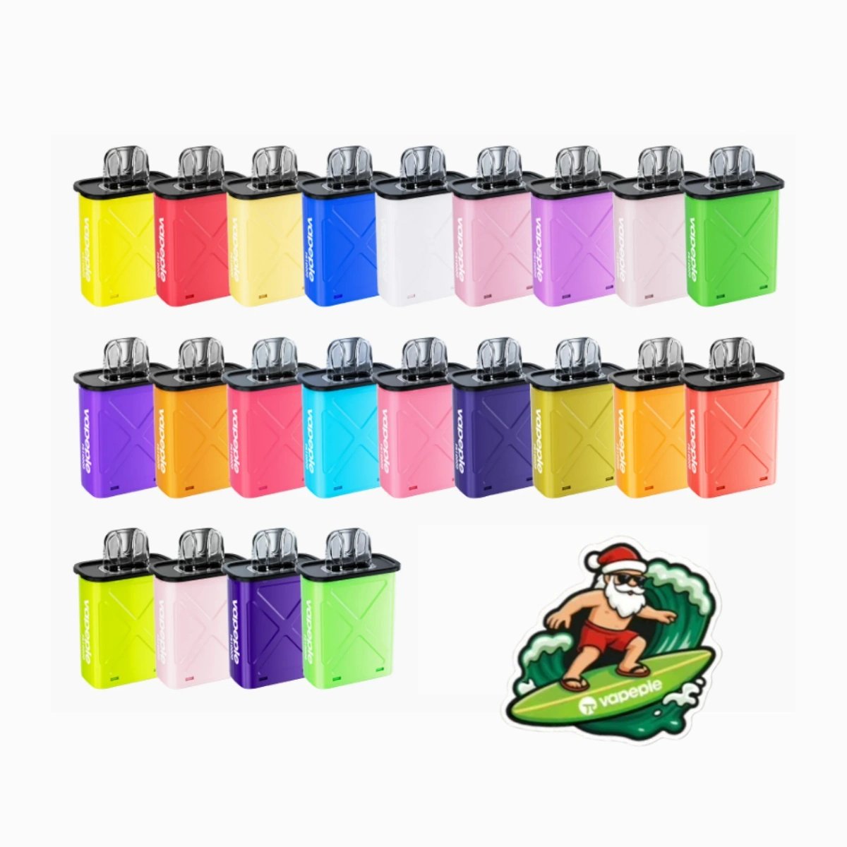 [2+1 Xmas Set] 2 VAPEPIE FlexSwitch Pod 10000 PUFFS + 1 Christmas-Themed Fridge Magnet