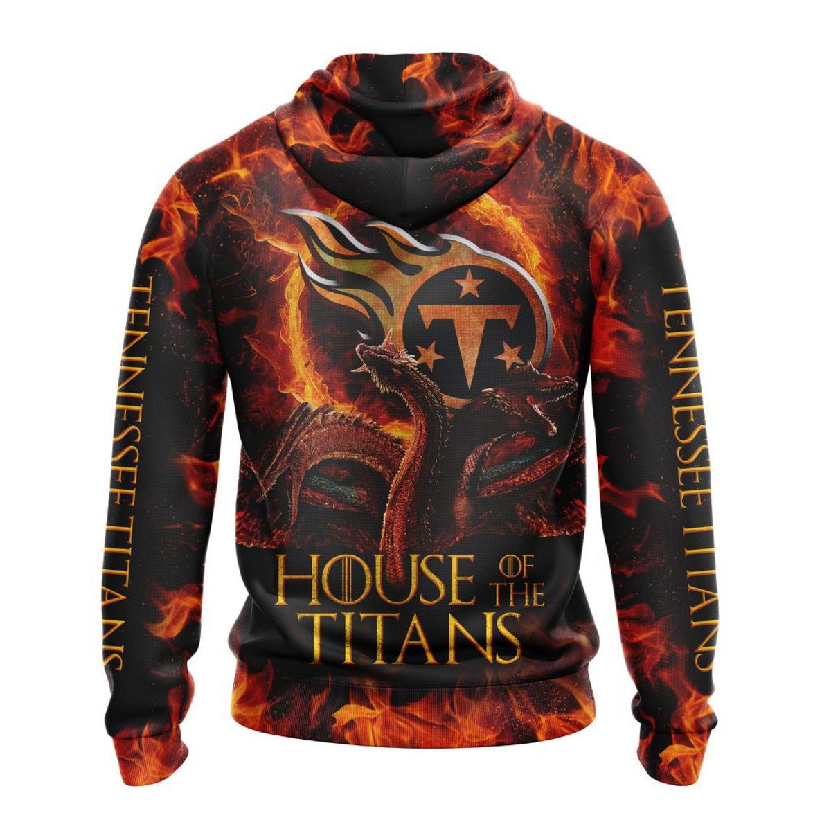 TENNESSEE TITANS GAME OF THRONES – HOUSE OF THE TITANS 3D HOODIE