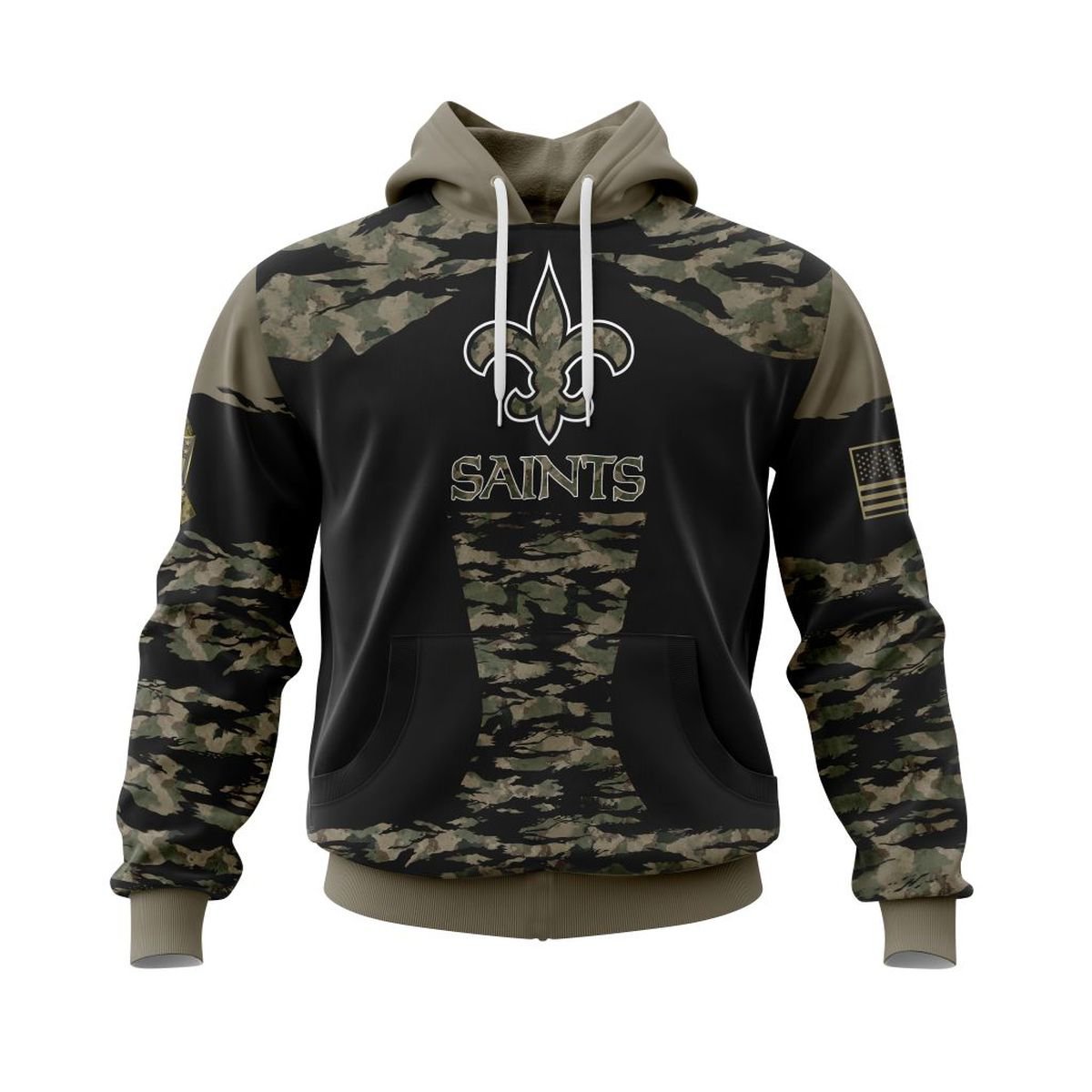 NEW ORLEANS SAINTS 3D HOODIE FLAG107