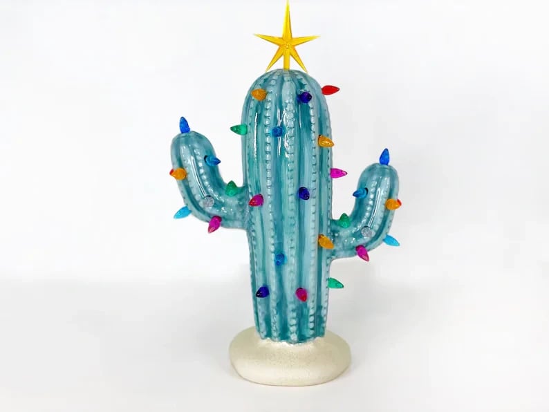 🌵Vintage Lovely Cactus (With Led Lights)