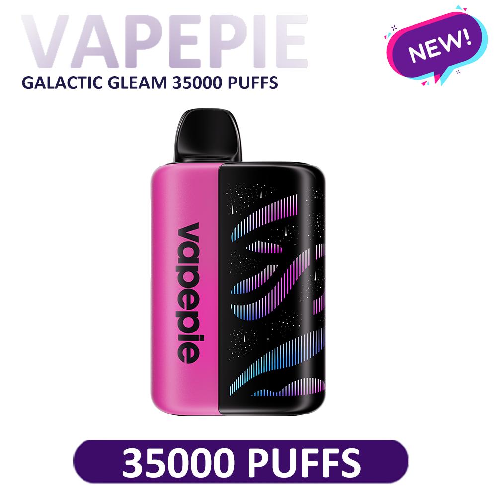 [NEW]VAPEPIE Galactic Gleam 35000 PUFF | Long-Lasting Clouds, 3D Curved Display