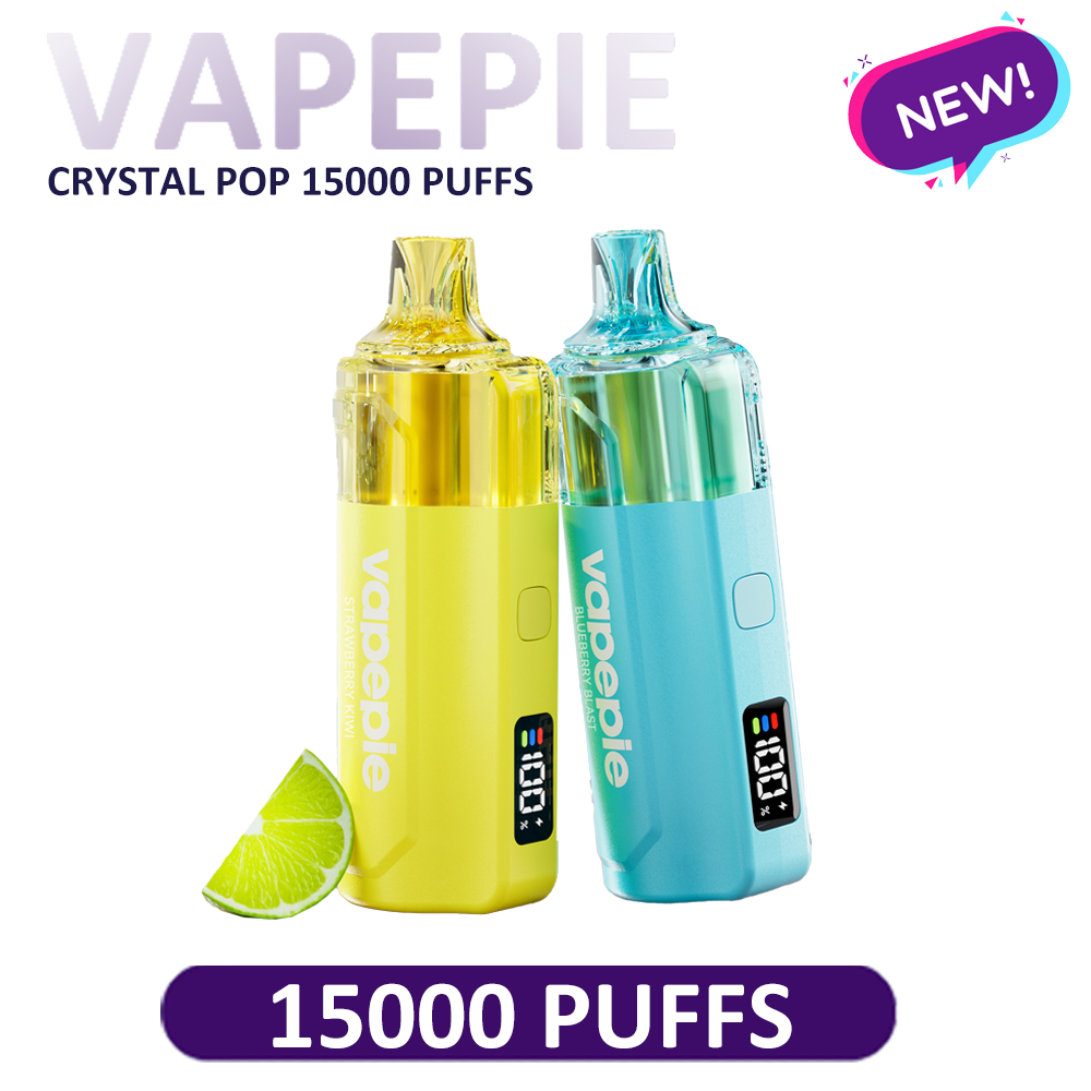 [NEW] VAPEPIE Crystal Pop 15000 PUFFS | Transparent design, clean taste, first release live!