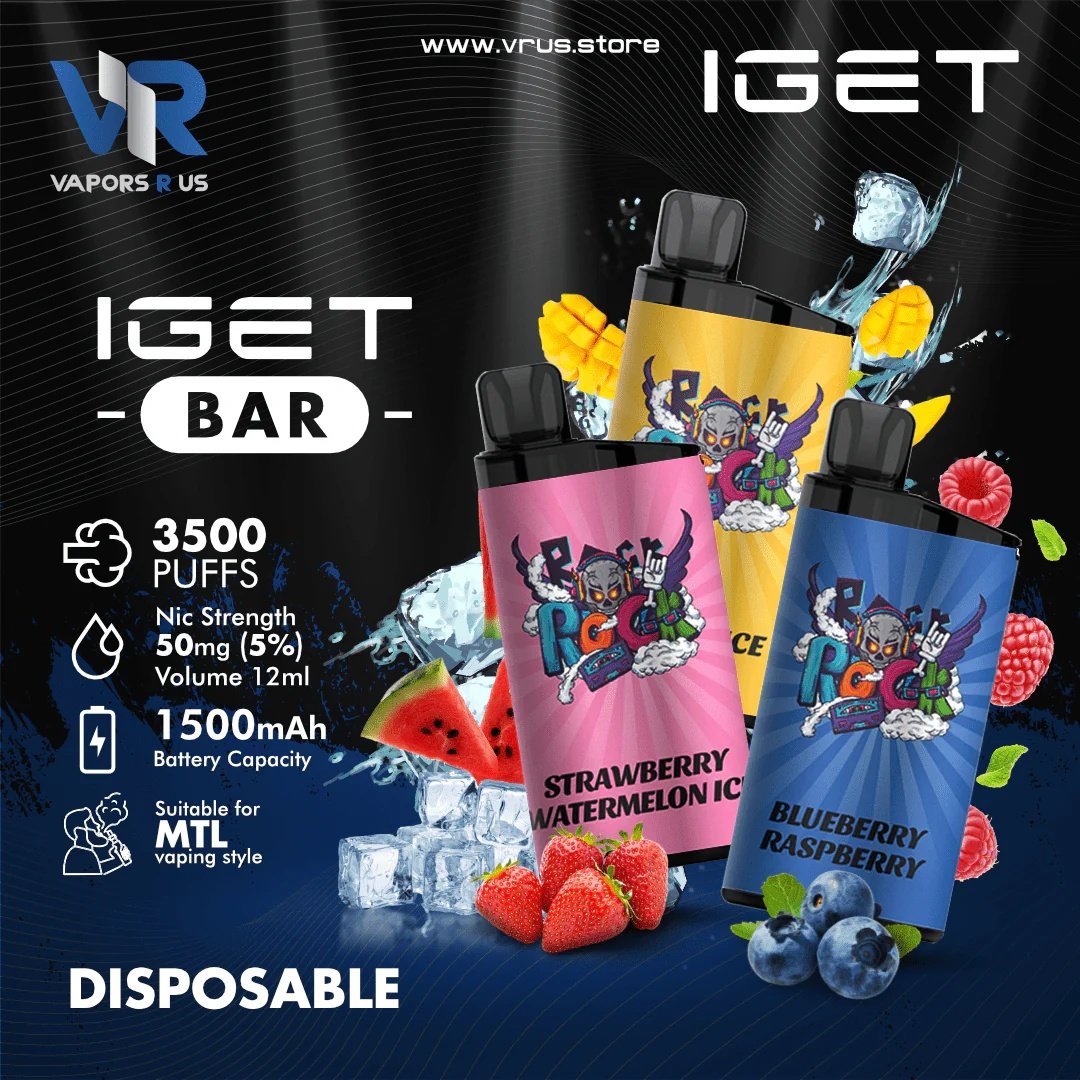 IGET Bar 3500 Puffs - Orange-Mango-Pineapple-Ice