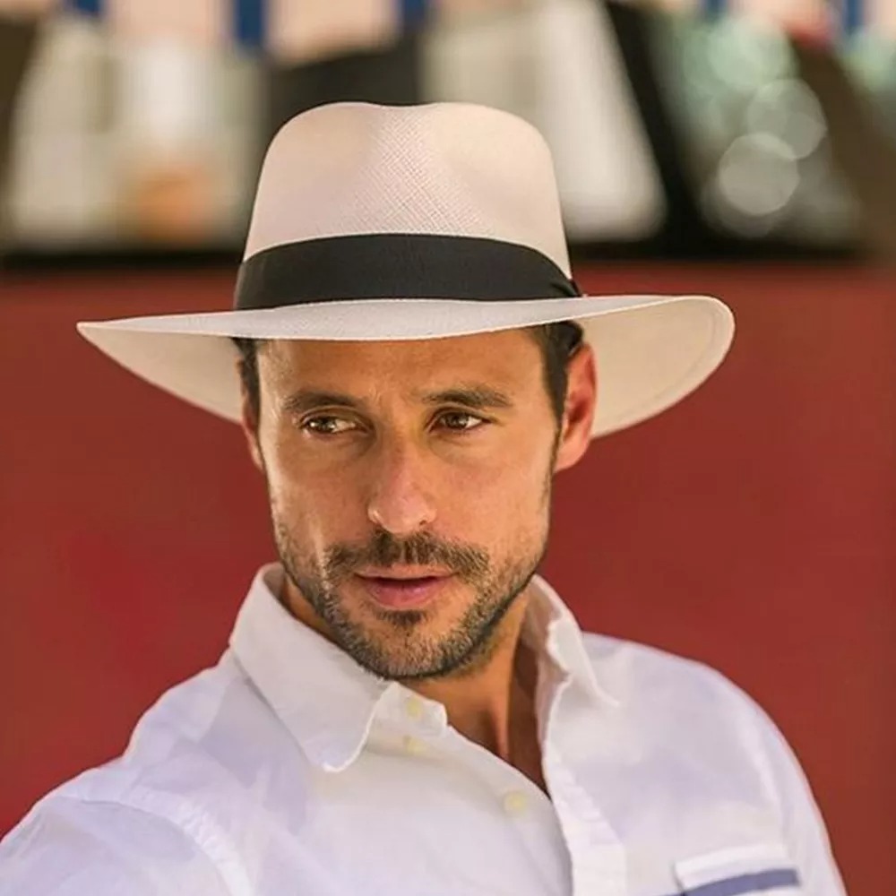 Castillotigo™ Sombrero de Panamá tejido a mano de moda clásica