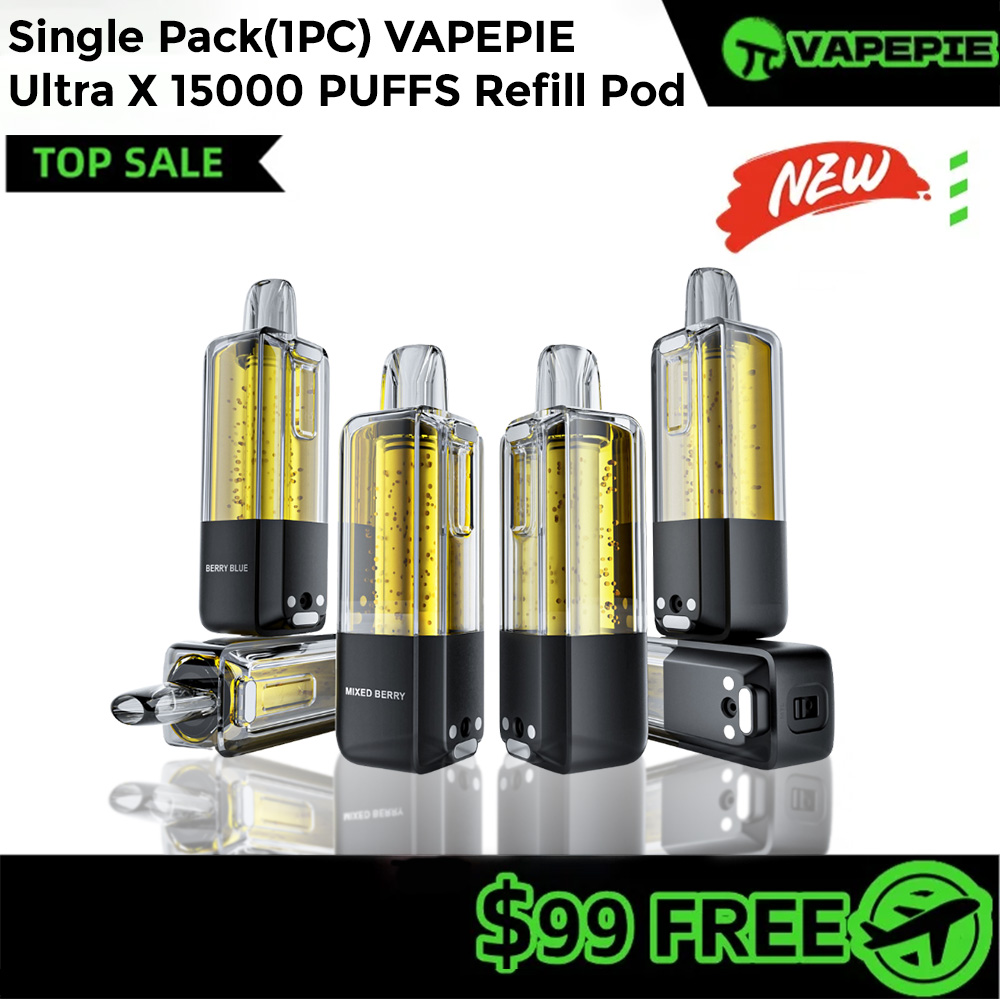 Single Pack(1PC) VAPEPIE Ultra X 15000 PUFFS Refill Pod