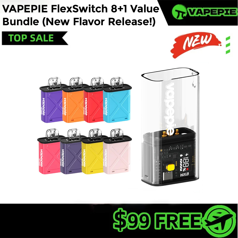 New Flavor (April 2025 Release!) – VAPEPIE FlexSwitch 8+1 Value Bundle