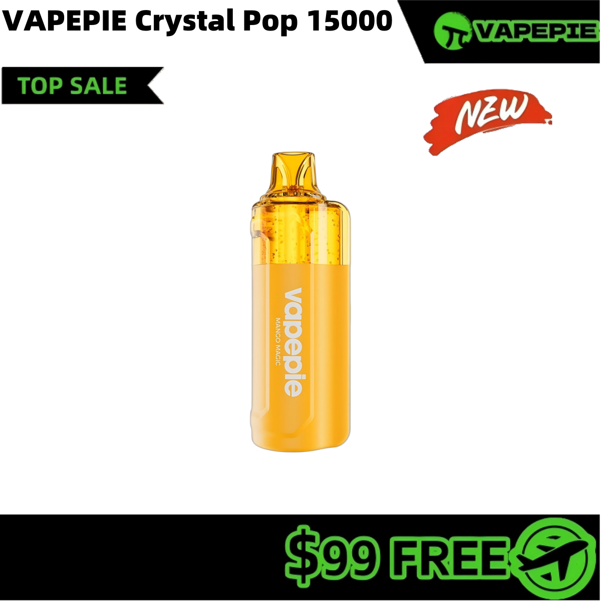 【NEW】VAPEPIE Crystal Pop 15000 PUFFS
