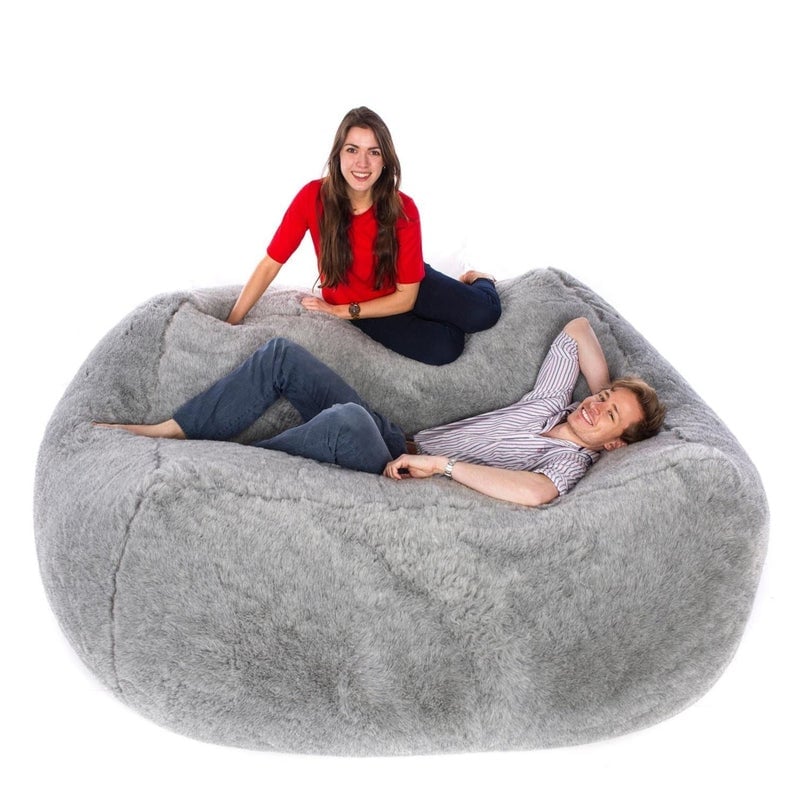 Grey bean bag