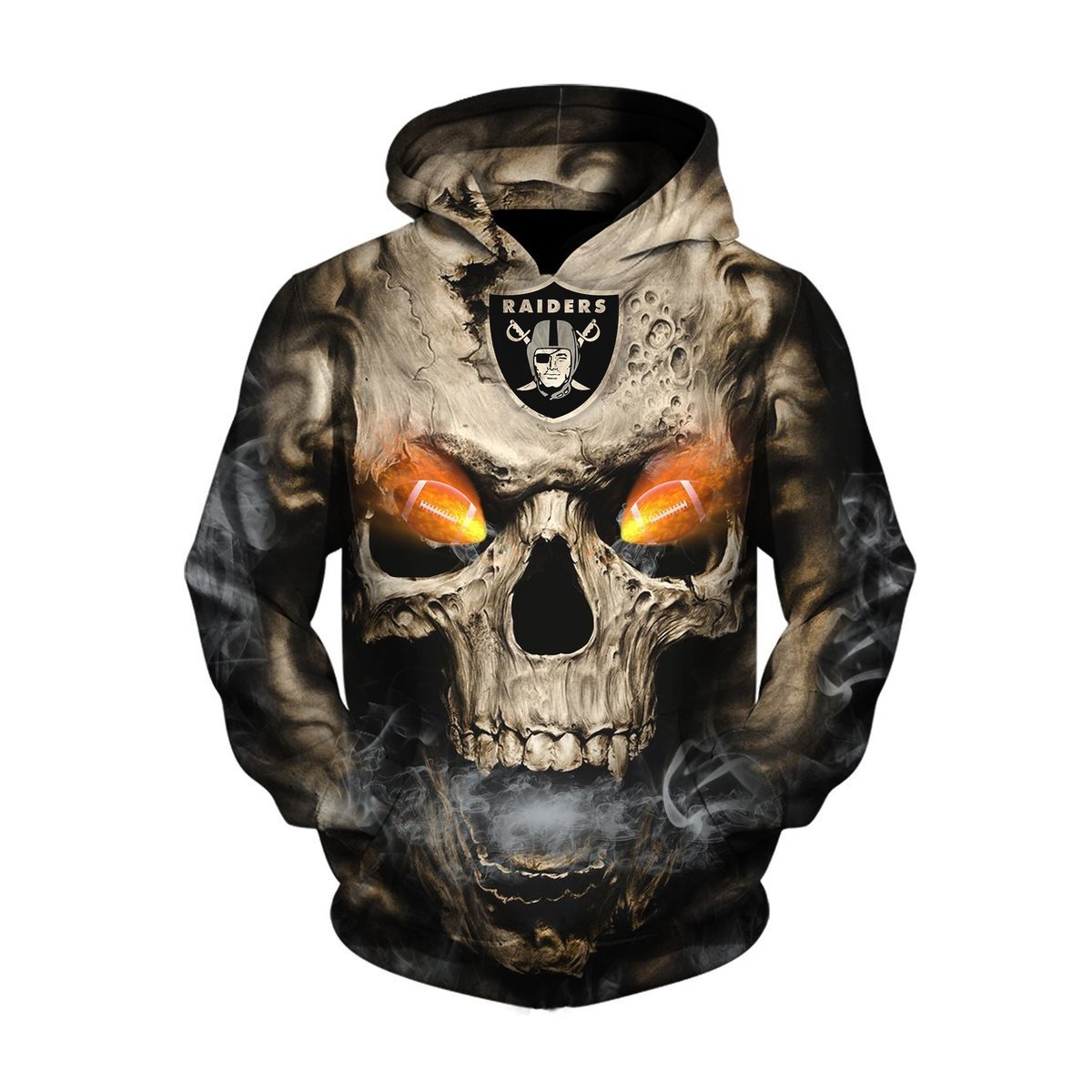 RAIDERS 3D HOODIE SKULL 08