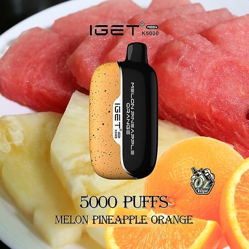 🔥10 PCS - Only $34.89 per PC🔥- IGET Moon 5000 Puffs【Exclusive Australian Warehouse Deals】