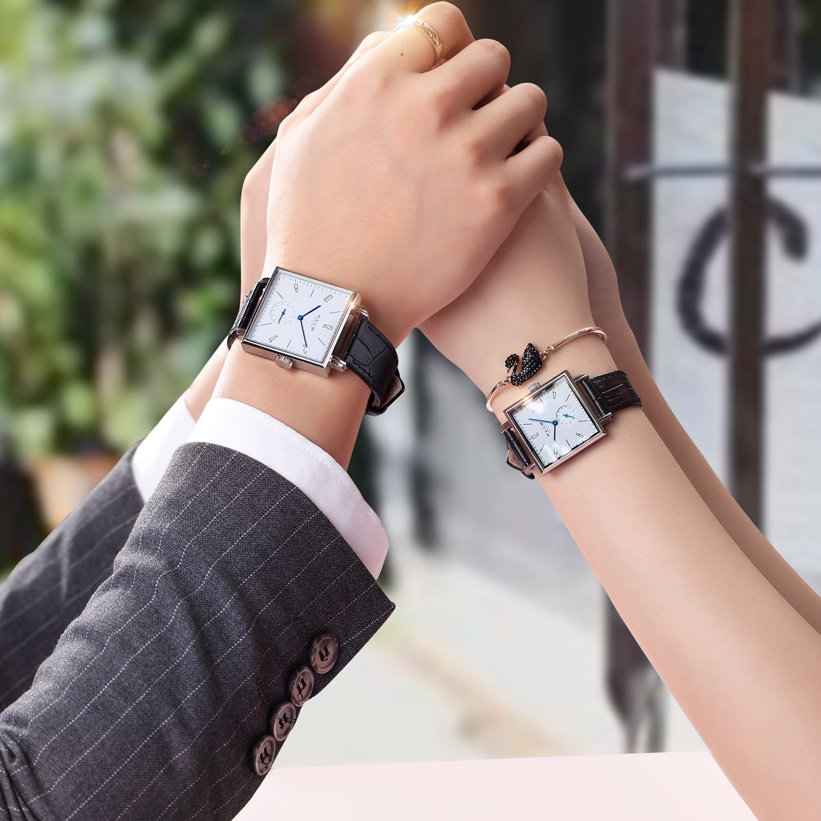 Buy CSAMON Analog Black Dial and Strap Wrist Watch for Couple (pack of 2)  Online at Best Prices in India - JioMart.