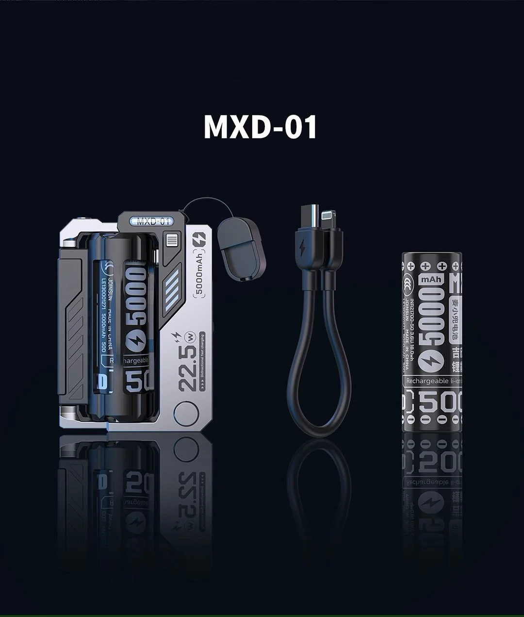 VAPEPIE Portable Power Bank – 10000mAh Fast Charging Slim Battery Pack with Dual USB Output for iPhone, Android & Vaping Devices