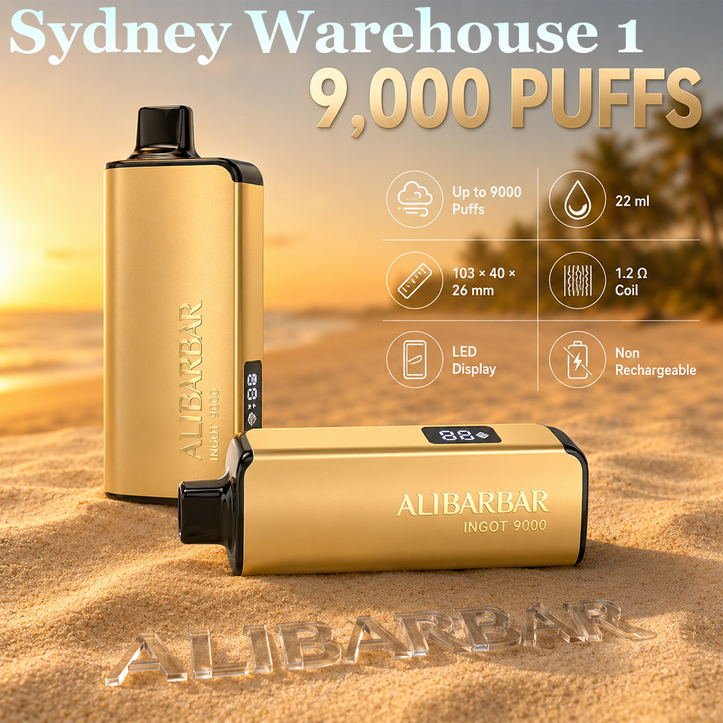 ALIBARBAR INGOT 9000 Puffs Disposable Vape | Sydney Warehouse 1 | Fast Australia Delivery