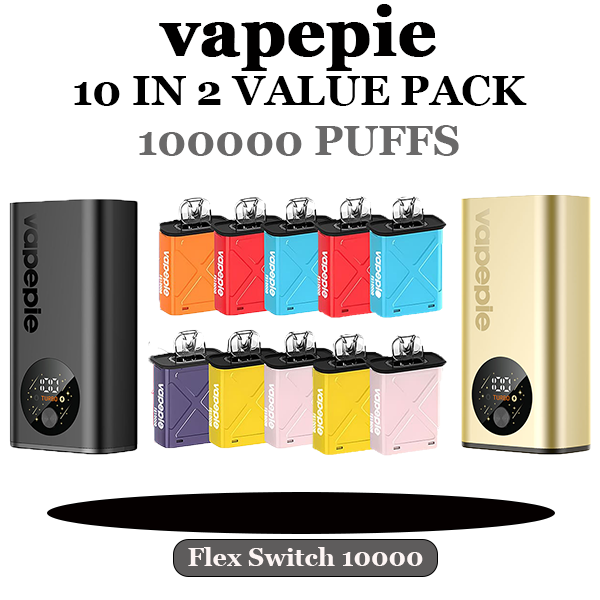 Vapepie FlexSwitch 10000 Puff Value Package | Sydney Warehouse 2 | 5–7 Day Delivery Australia