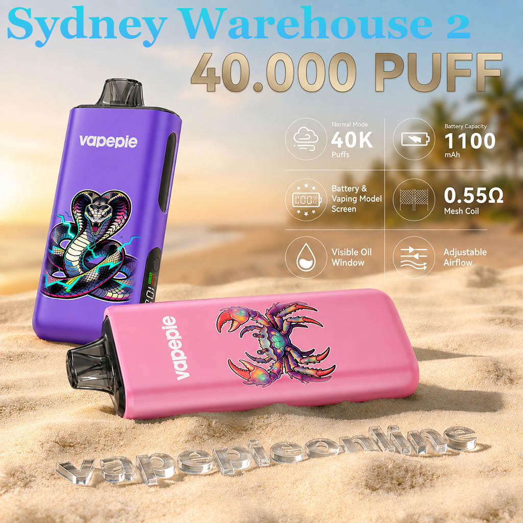 VAPEPIE PRO 40000 Puffs Disposable Vape | Sydney Warehouse 2 | 5–7 Day Delivery Australia