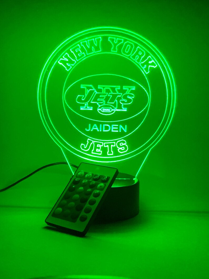 NEW YORK JETS 3D LAMP PERSONALIZED