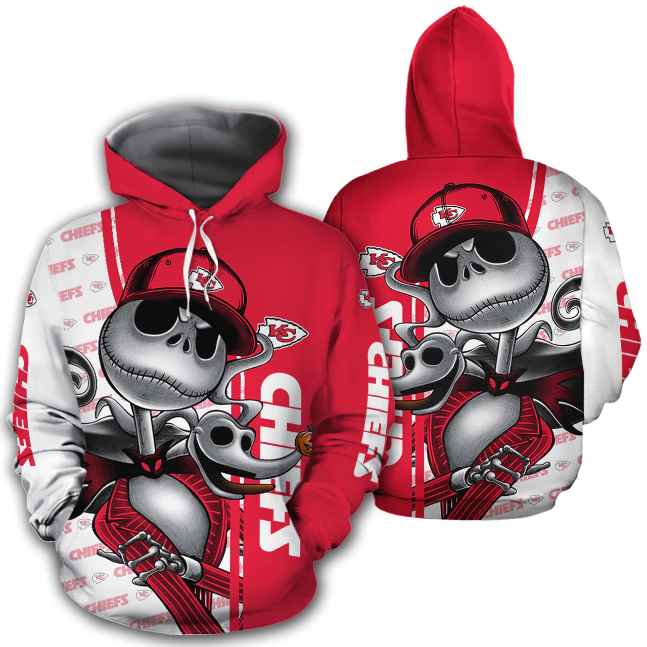 KANSAS CITY CHIEFS 3D HOODIE KKCC020