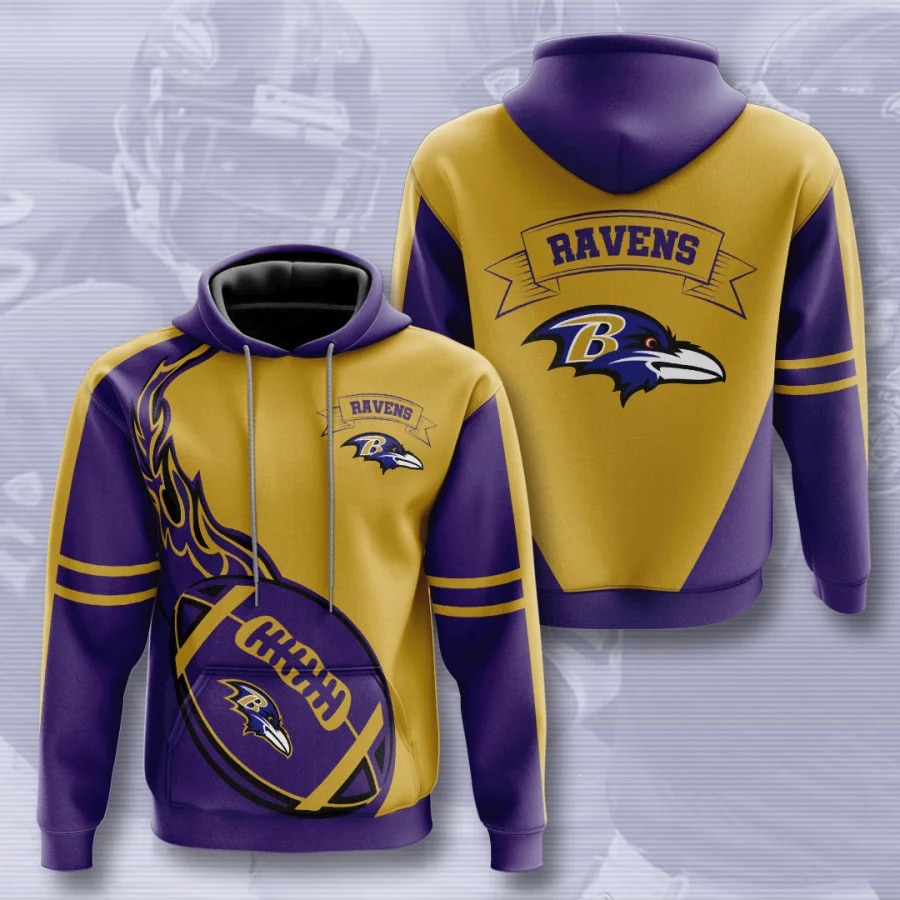 BALTIMORE RAVENS 3D HOODIE BBRR005