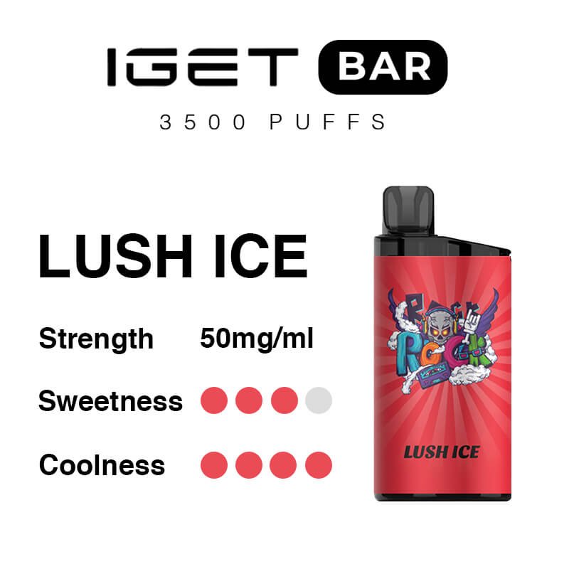 Lush Ice Flavor Vape | IGET Bar 3500 Puffs