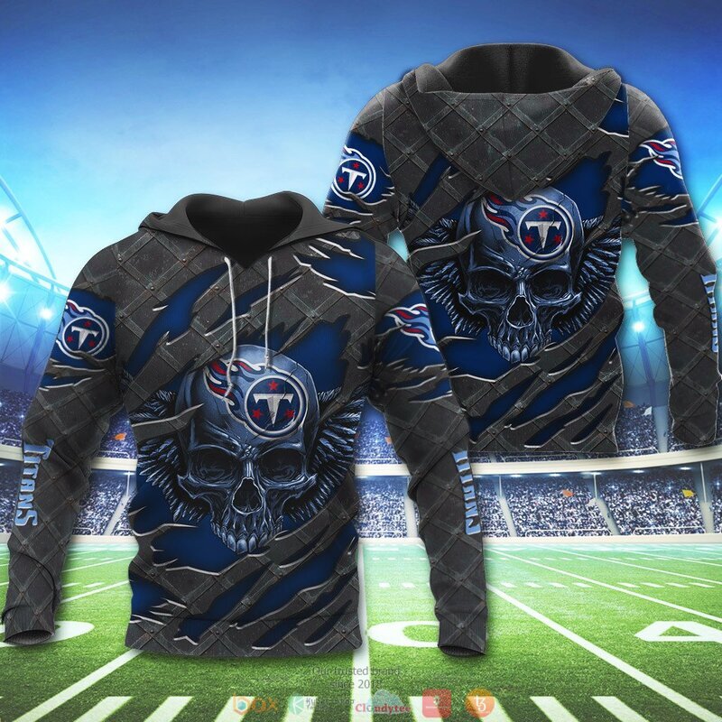 TENNESSEE TITANS WINGS SKULL 3D HOODIE