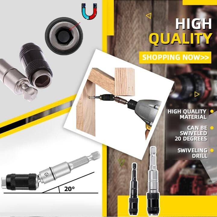 (🔥Last Day Promotion 49% OFF)Magnetic swiveling bit tip holder - Buy 3 Free 2(5PCS) & FREE SHIPPING