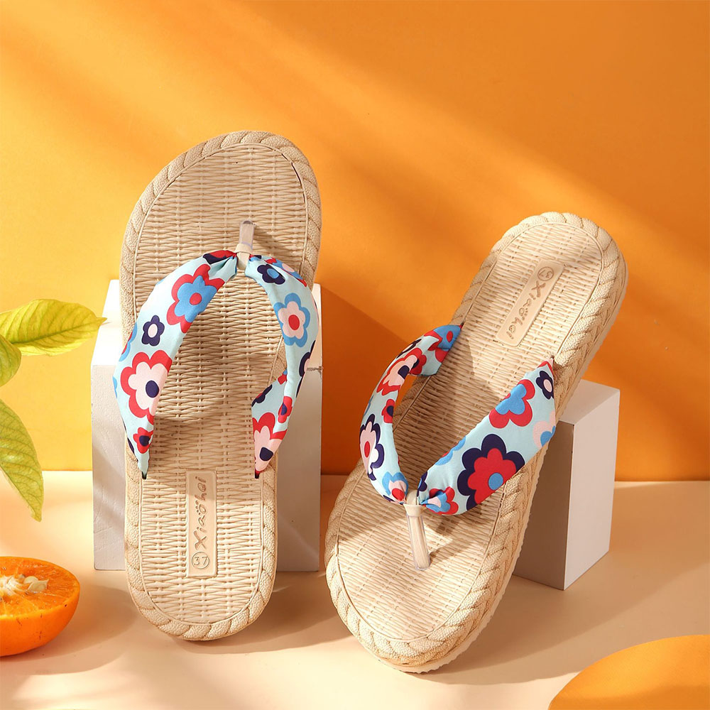 Castillotigo™ Nuevas chanclas planas con estampado de flores de verano