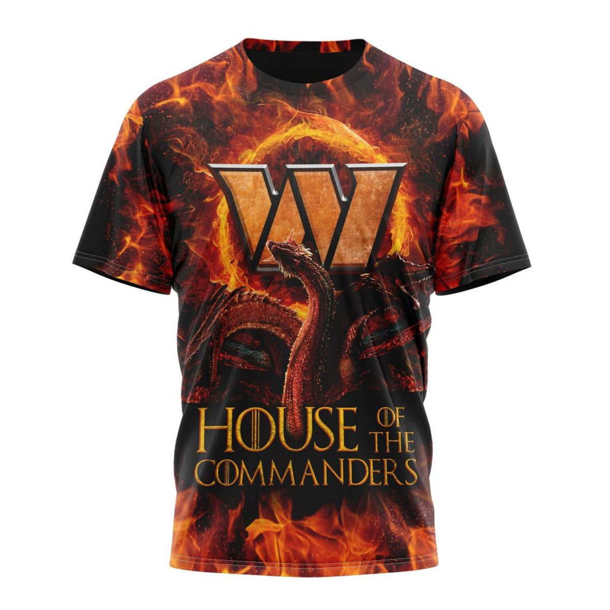 WASHINGTON COMMANDERS GAME OF THRONES – HOUSE OF THE COMMANDERS 3D HOODIE