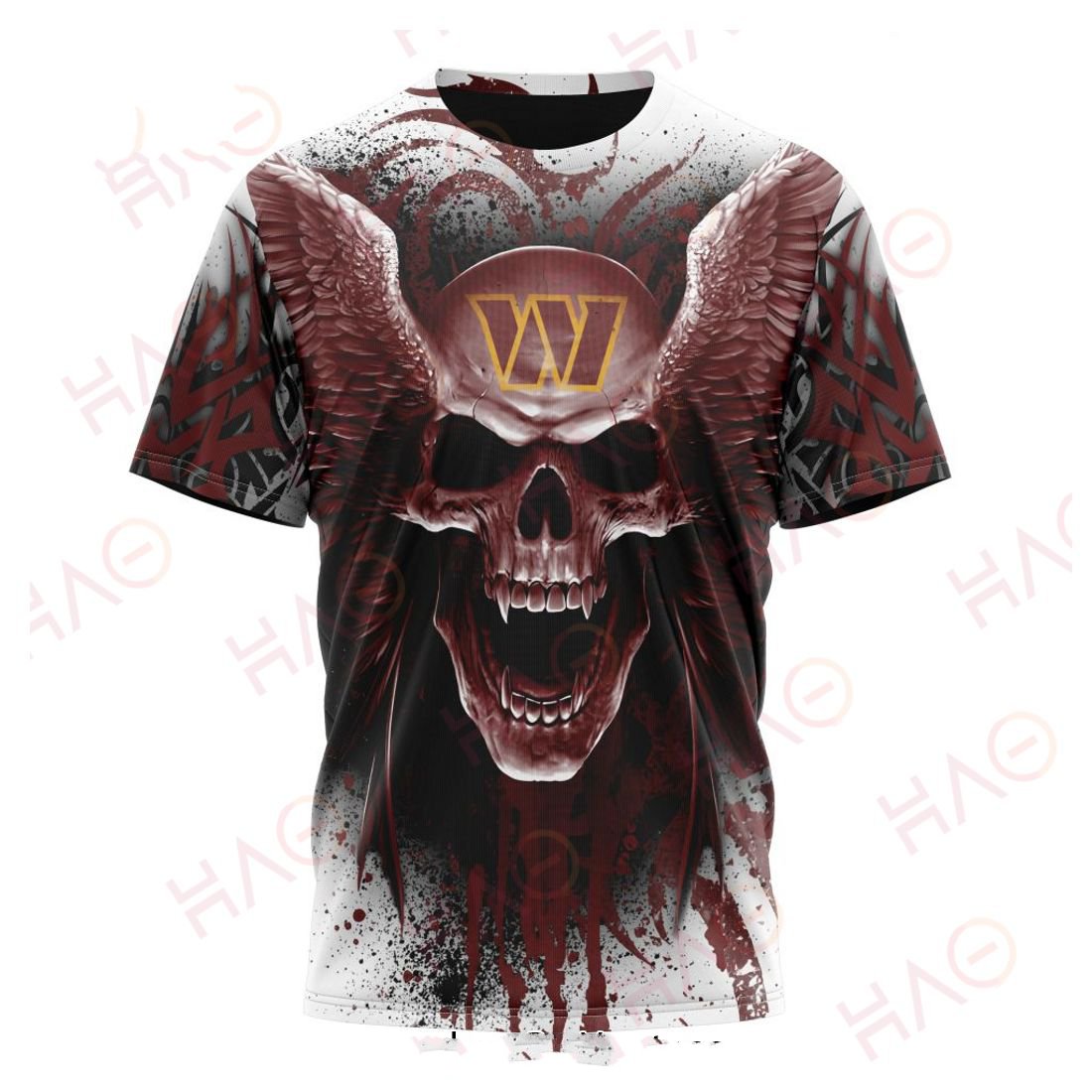 WASHINGTON 3D HOODIE SKULL ART