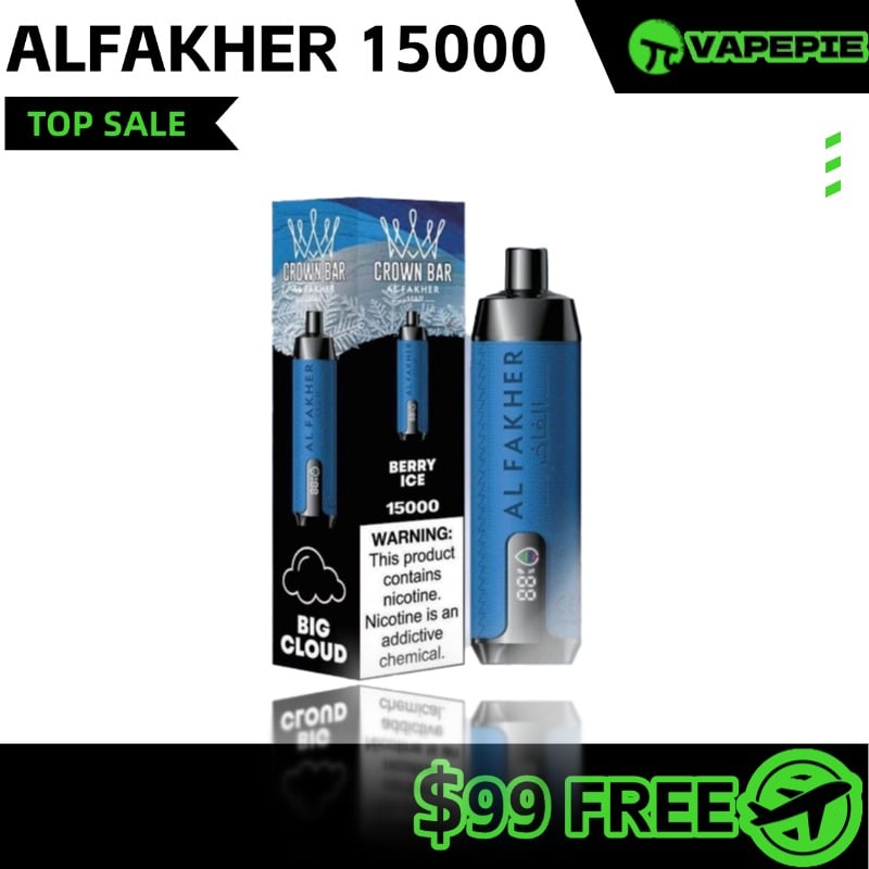 ALFAKHER 15000 Puffs with Integrated Hookah Soundwaves!
