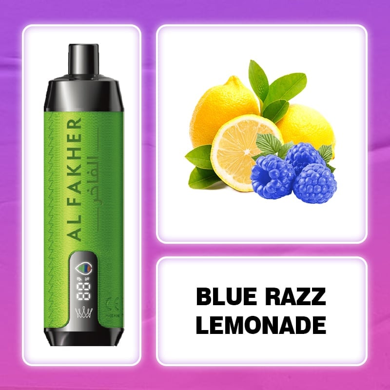 AL FAKHER 15000 Puffs--BLUE RAZZ LEMONADE