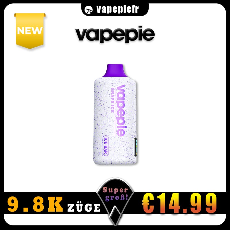 VAPEPIE PowerGo 9800 PUFFS 🚀Neu eingetroffen – Sanftes Einatmen, gewaltige Wolken!🚀